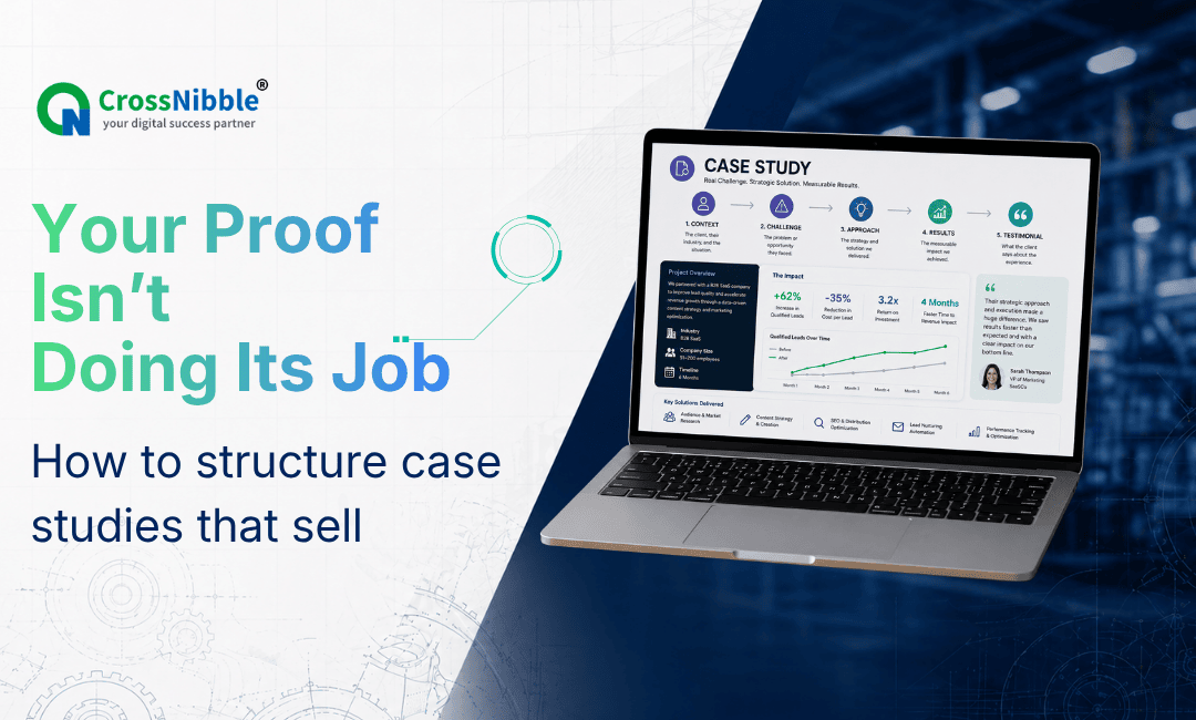 How to structure case studies that close manufacturing deals
